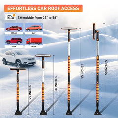 EcoNour snow brush head with pivoting squeegee