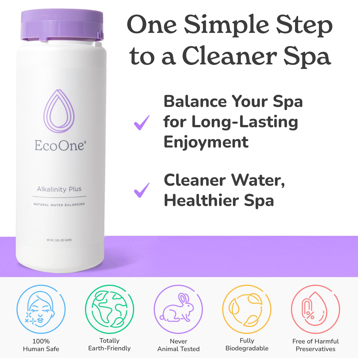 ecoone Alkalinity Plus in hot tub water