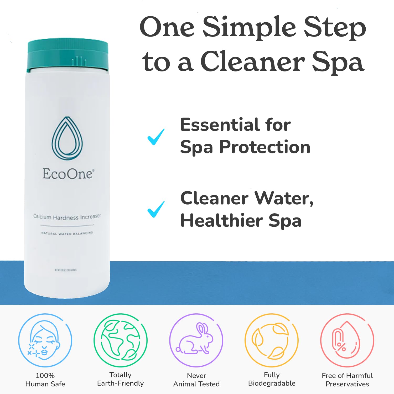 ecoone Calcium Hardness Increaser in use at a hot tub