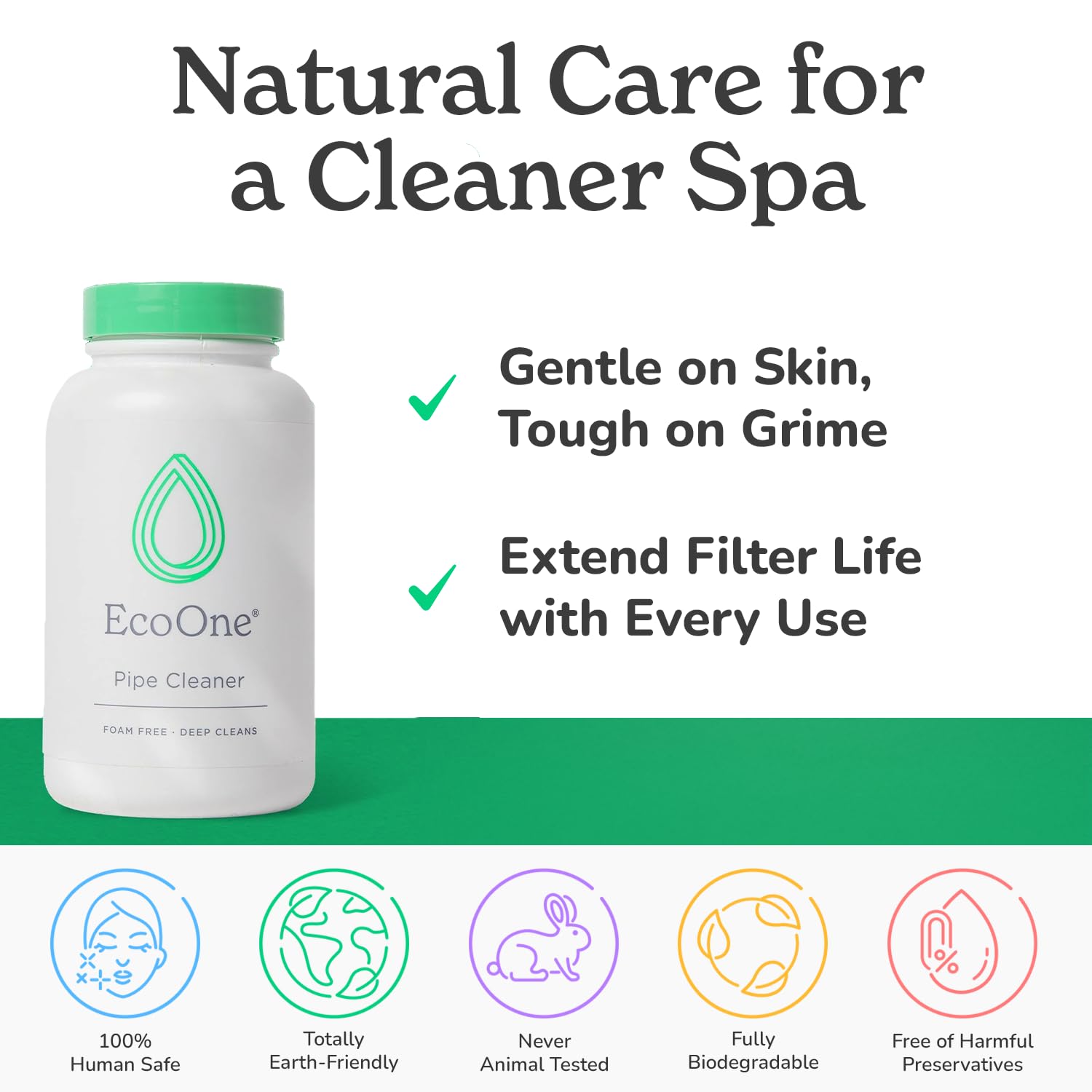 ecoone Filter Cleaner 8 Oz in a bucket with water