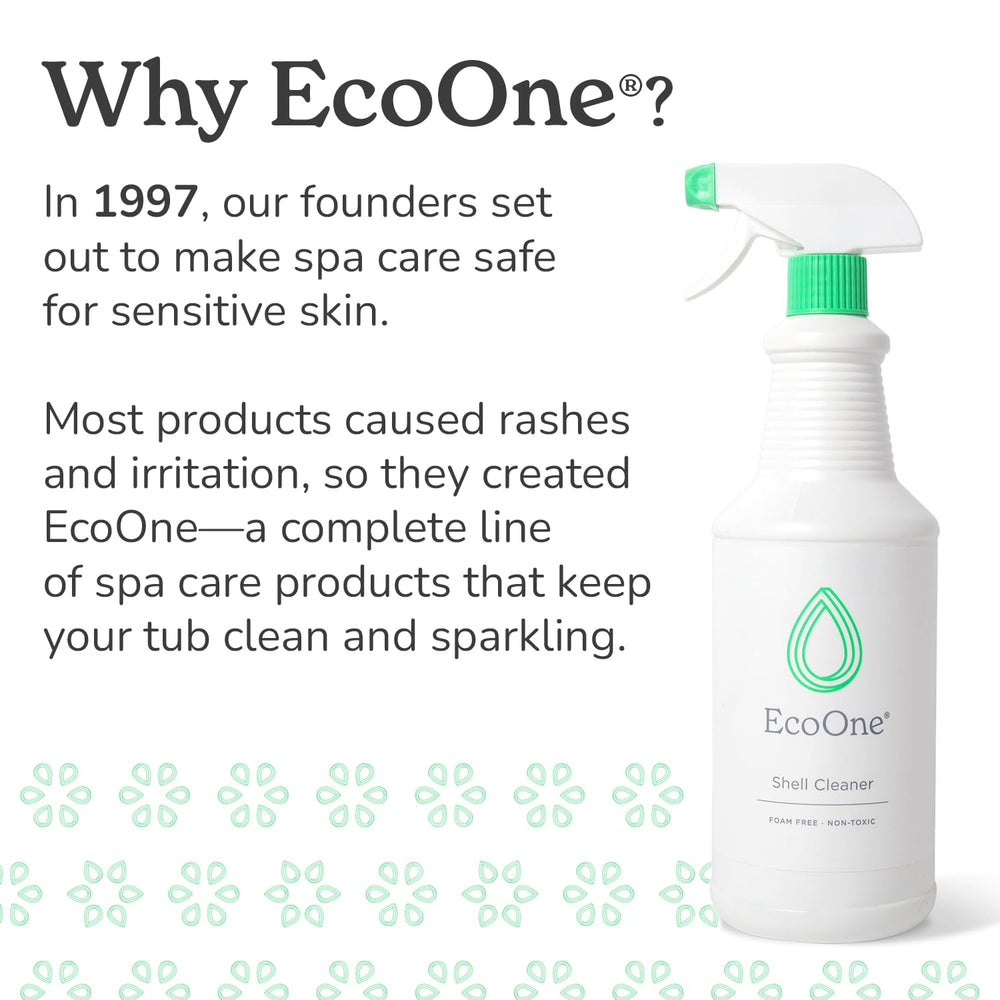ecoone Filter Cleaner 8 Oz with hot tub filter