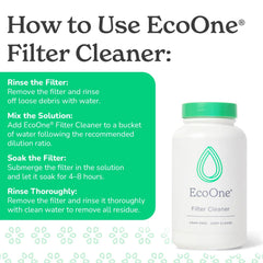 ecoone Filter Cleaner 8 Oz with measuring cap