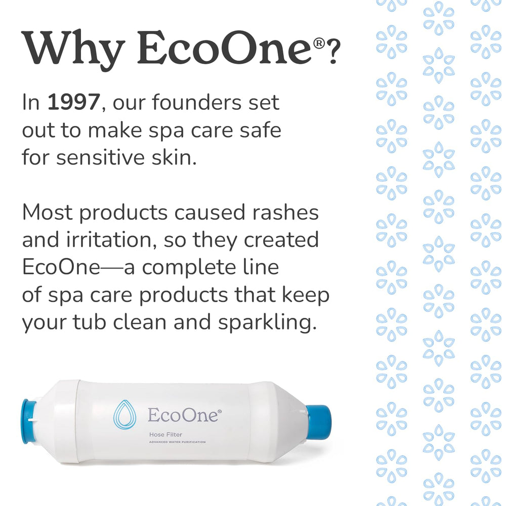 EcoOne Hot Tub Chemical Maintenance Kit displayed on a surface