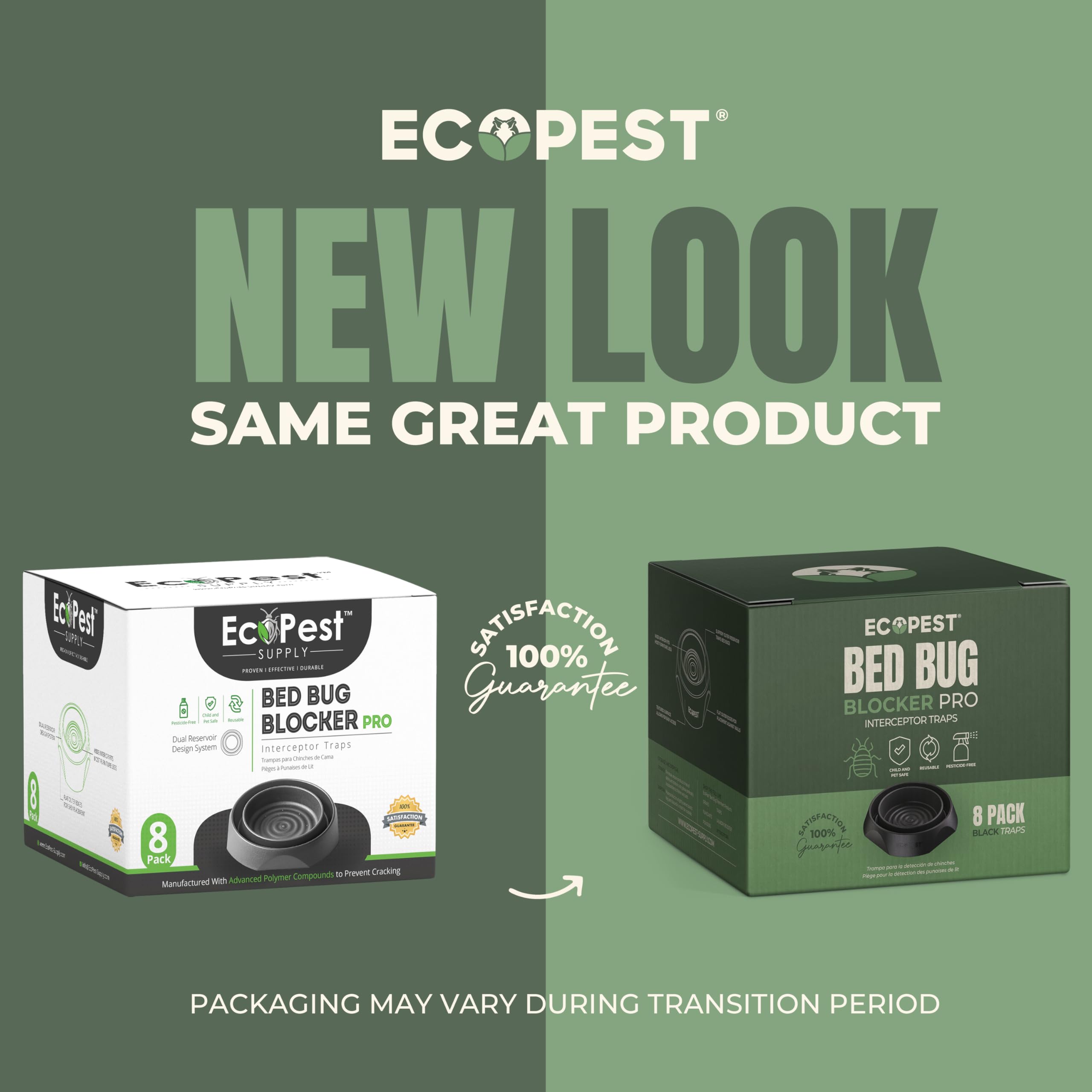 ECOPEST Bed Bug Blocker trap in home setting