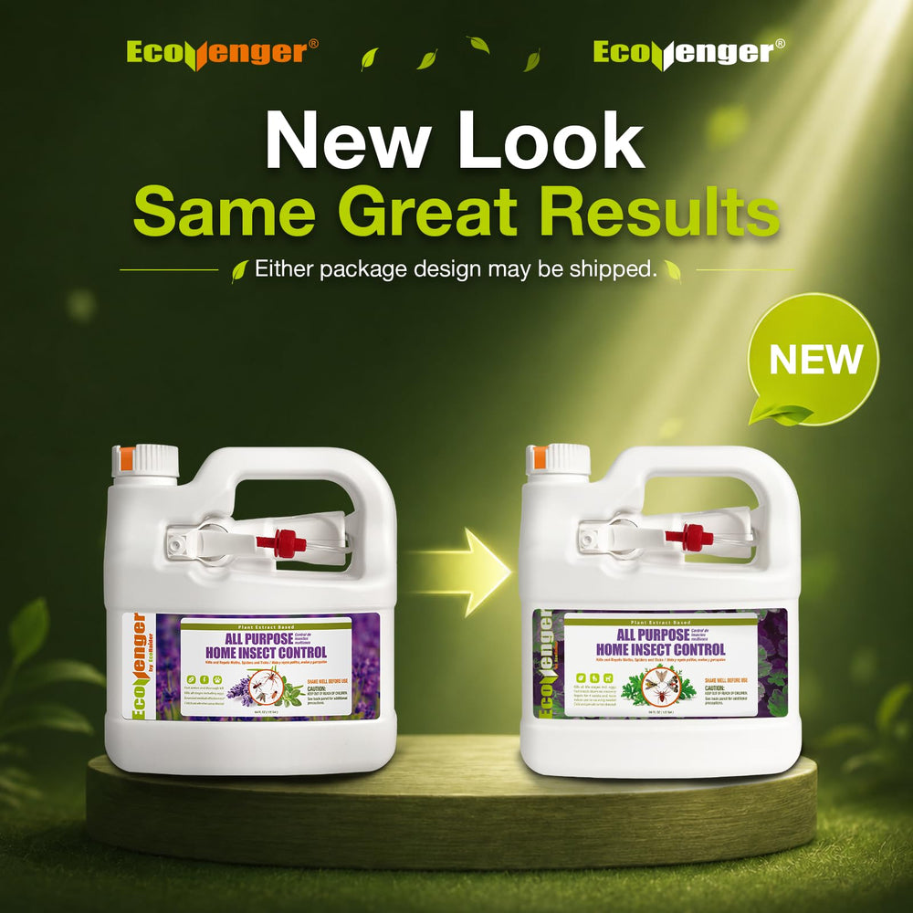 EcoVenger All Purpose Insect Control against a background of household pests