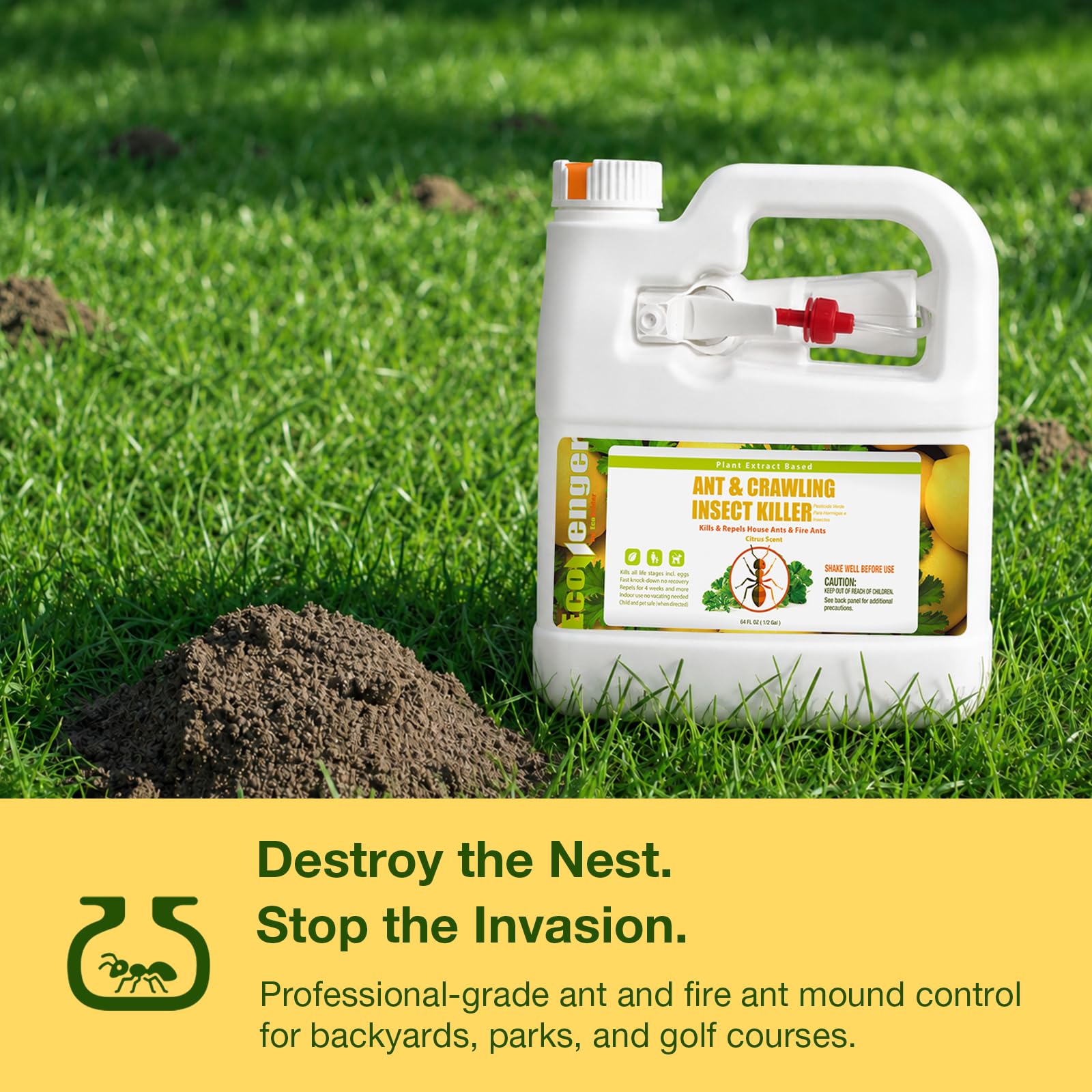 EcoVenger Ant Killer ingredients list on packaging