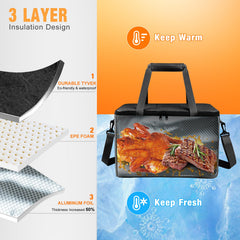 EddHomes BBQ Blanket Bag side view showing adjustable strap