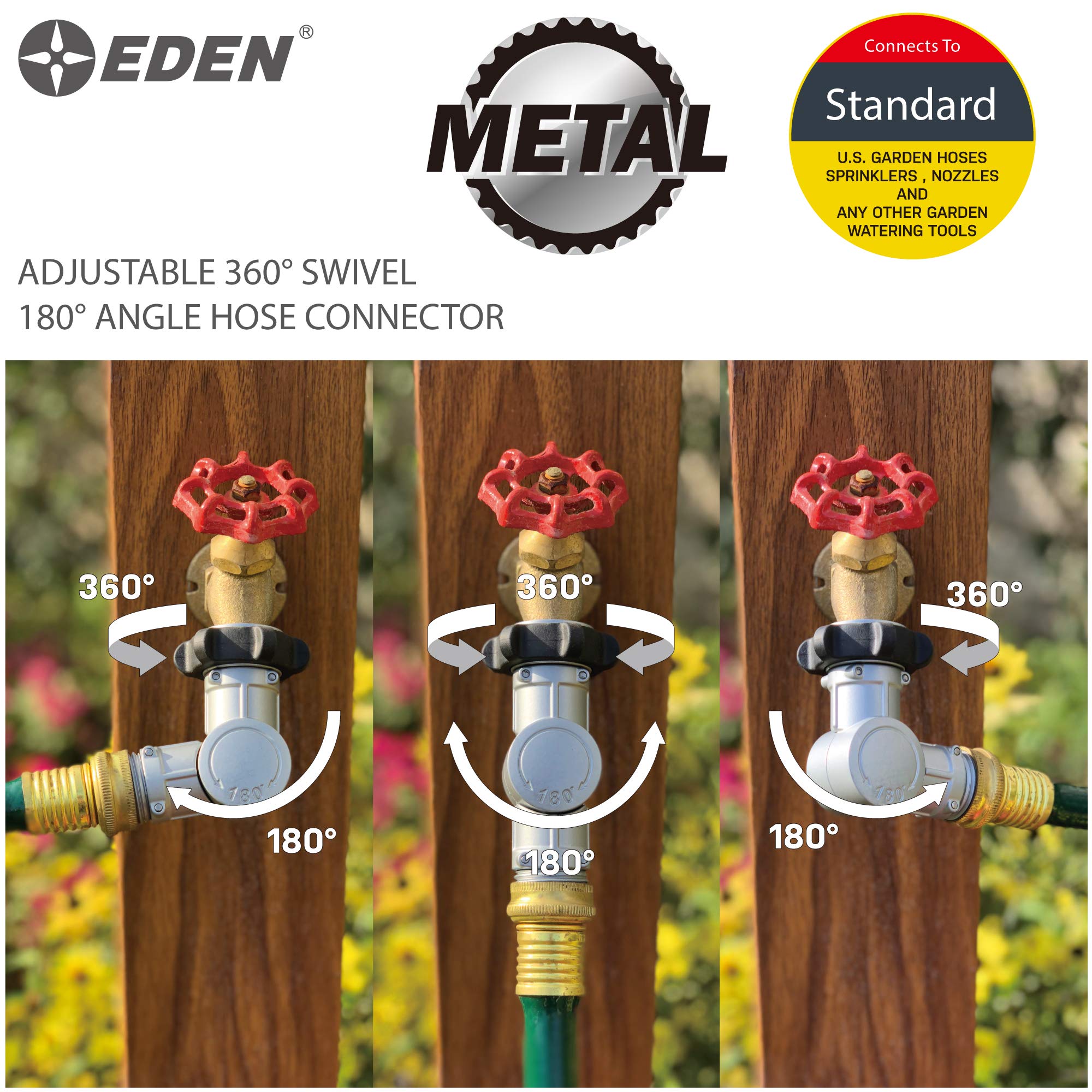 Eden Adjustable Metal Connector dimensions