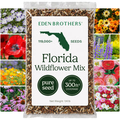 Eden Brothers Florida Wildflower Seeds 1/4 lb packaging front view