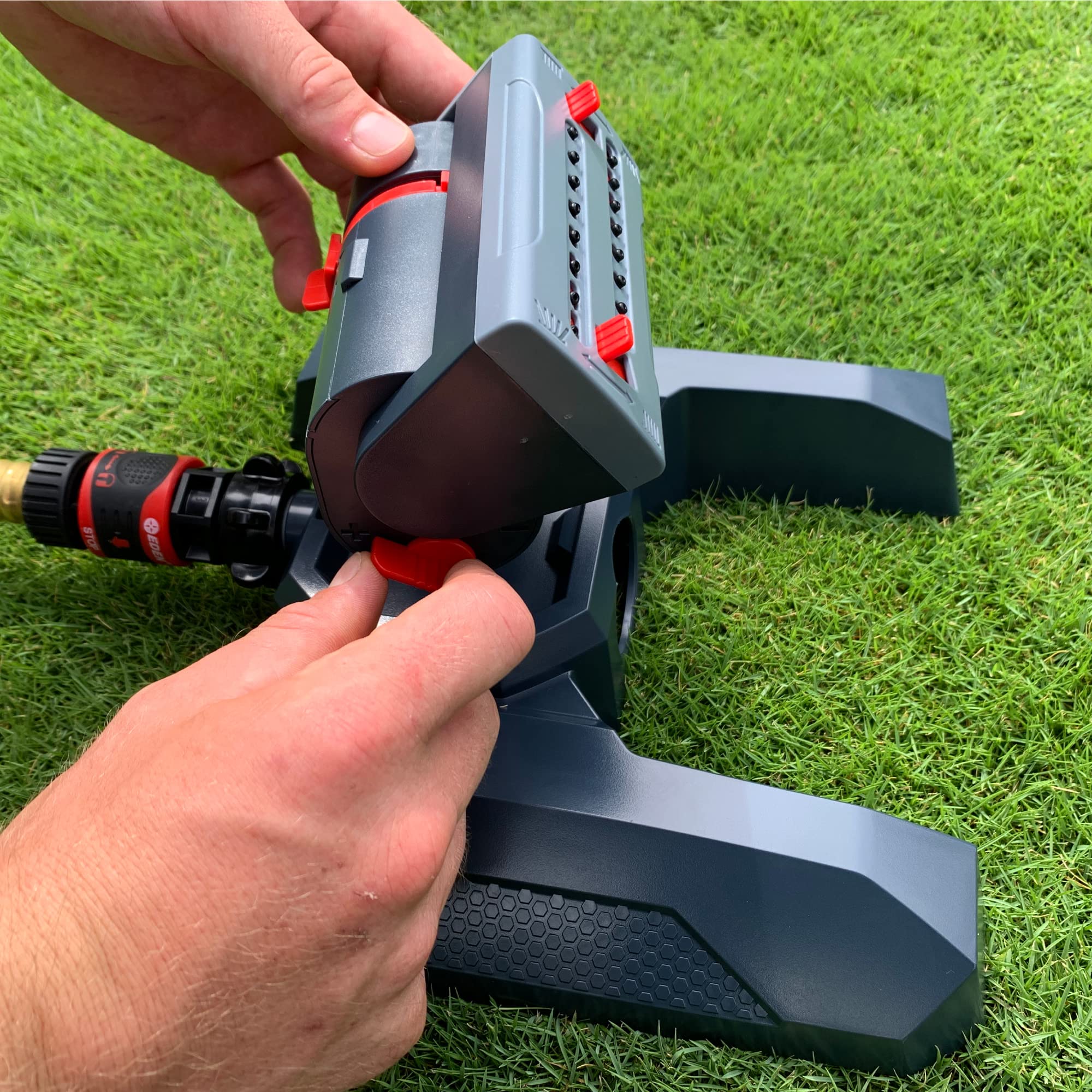 Eden Mini Turbo Oscillating Sprinkler Head side view