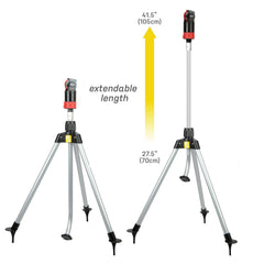 Eden Multi-Pattern Sprinkler on tripod adjusting height