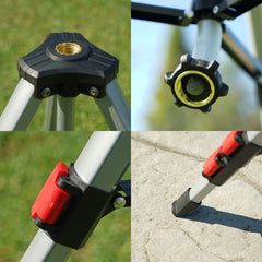 Eden PRO Heavy Duty Metal Tripod Sprinkler height adjustment feature