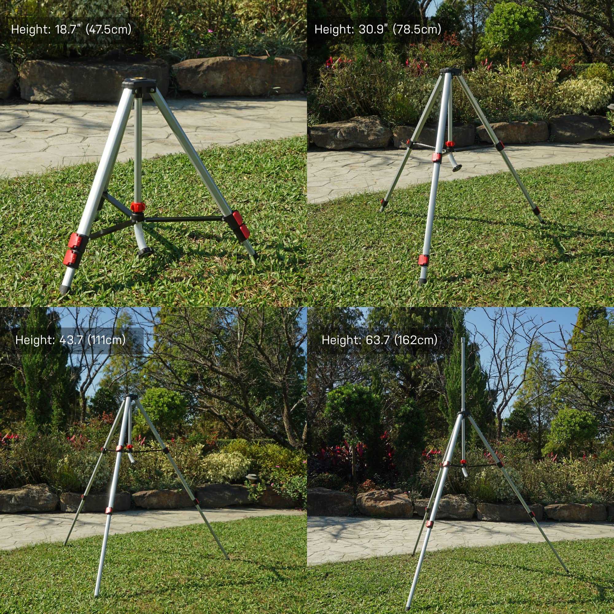 Eden PRO Heavy Duty Metal Tripod Sprinkler side view