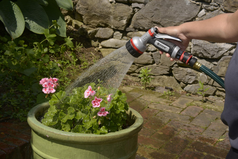 Eden PRO Hose Nozzle in use watering plants