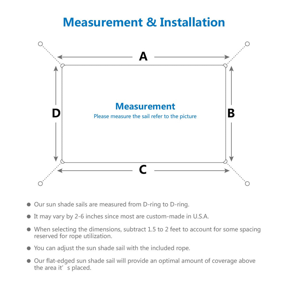 Eden's Decor shade sail installed in a garden setting
