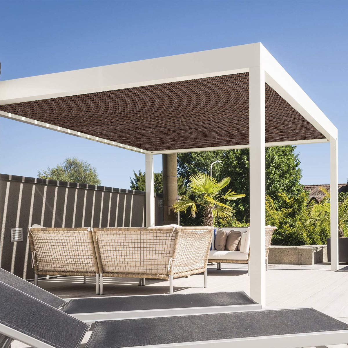 Eden's Decor shade sail with nylon ropes included
