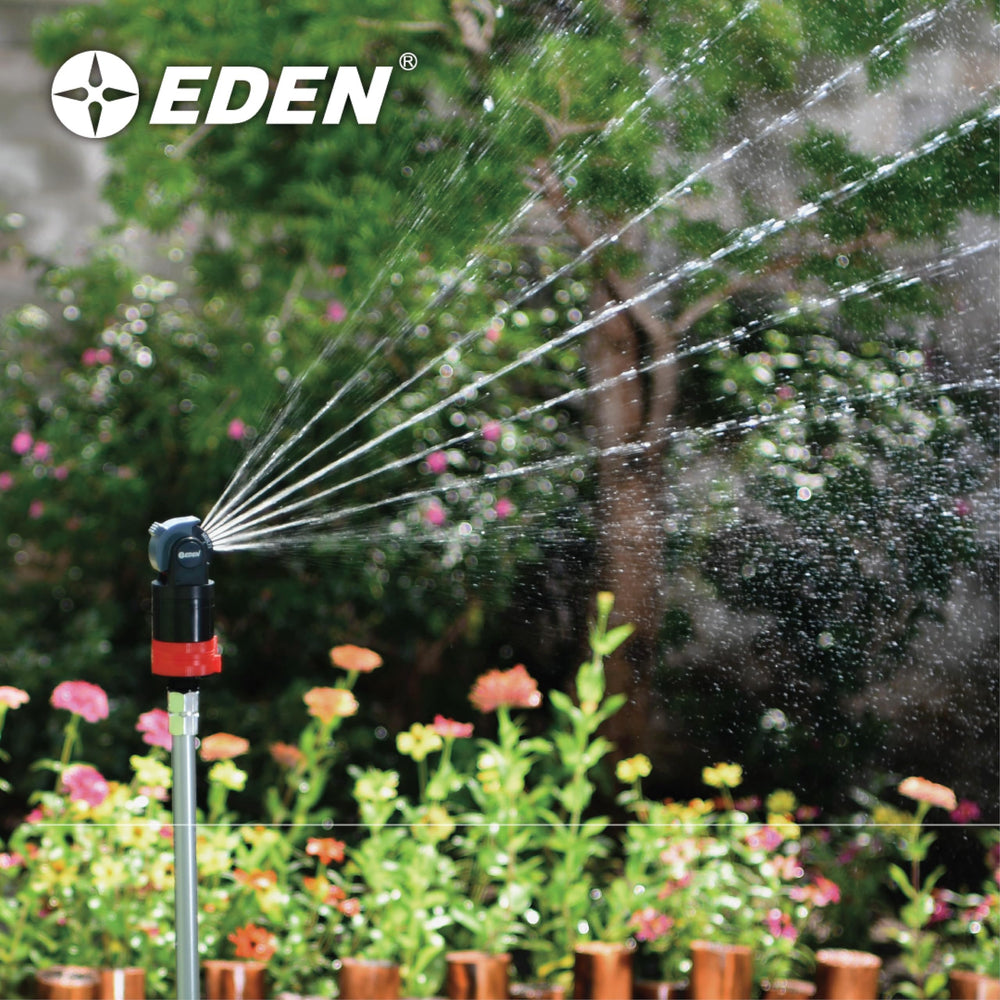 Eden sprinkler showing misting function in use