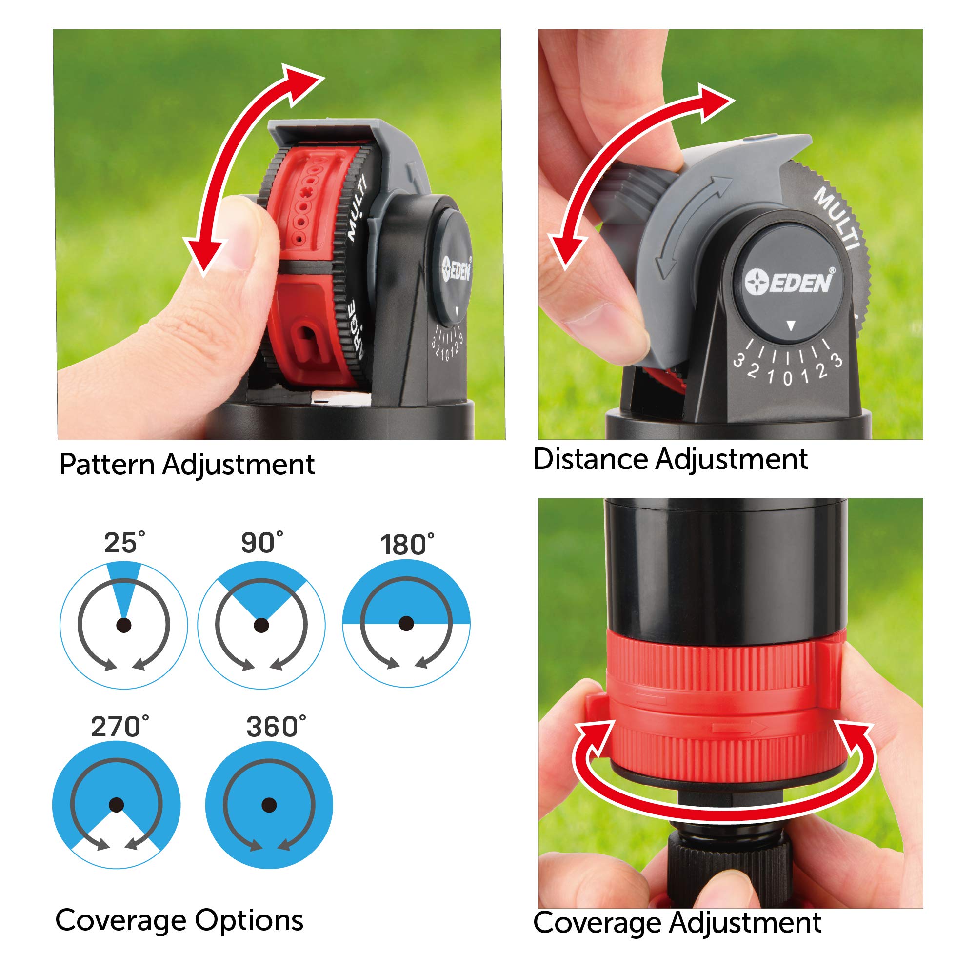 Eden Turbo Gear Drive Sprinkler with misting function