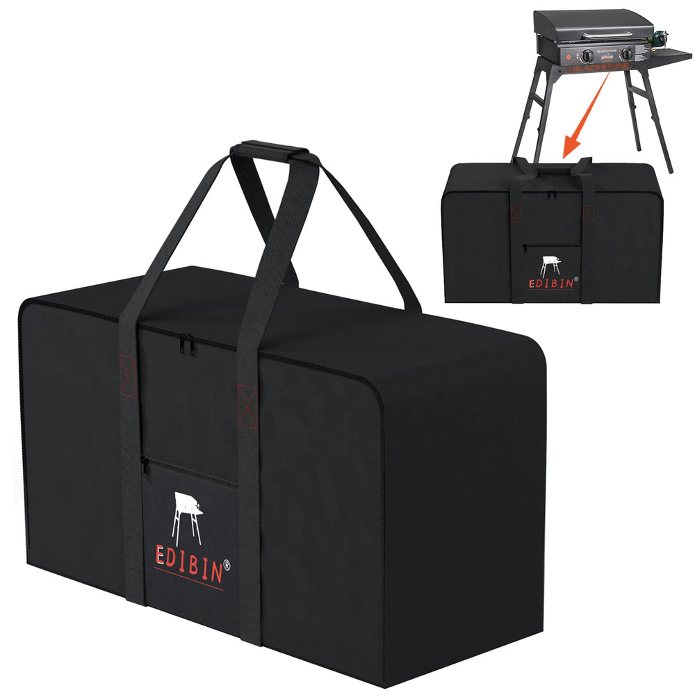EDIBIN 22 Inch Griddle Carry Bag front view with zipper