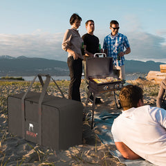 EDIBIN 22 Inch Griddle Carry Bag opened with griddle inside