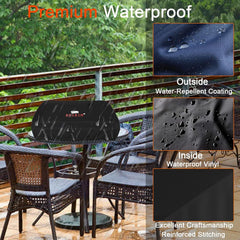 EDIBIN 22 Inch Griddle Cover side view on Blackstone grill