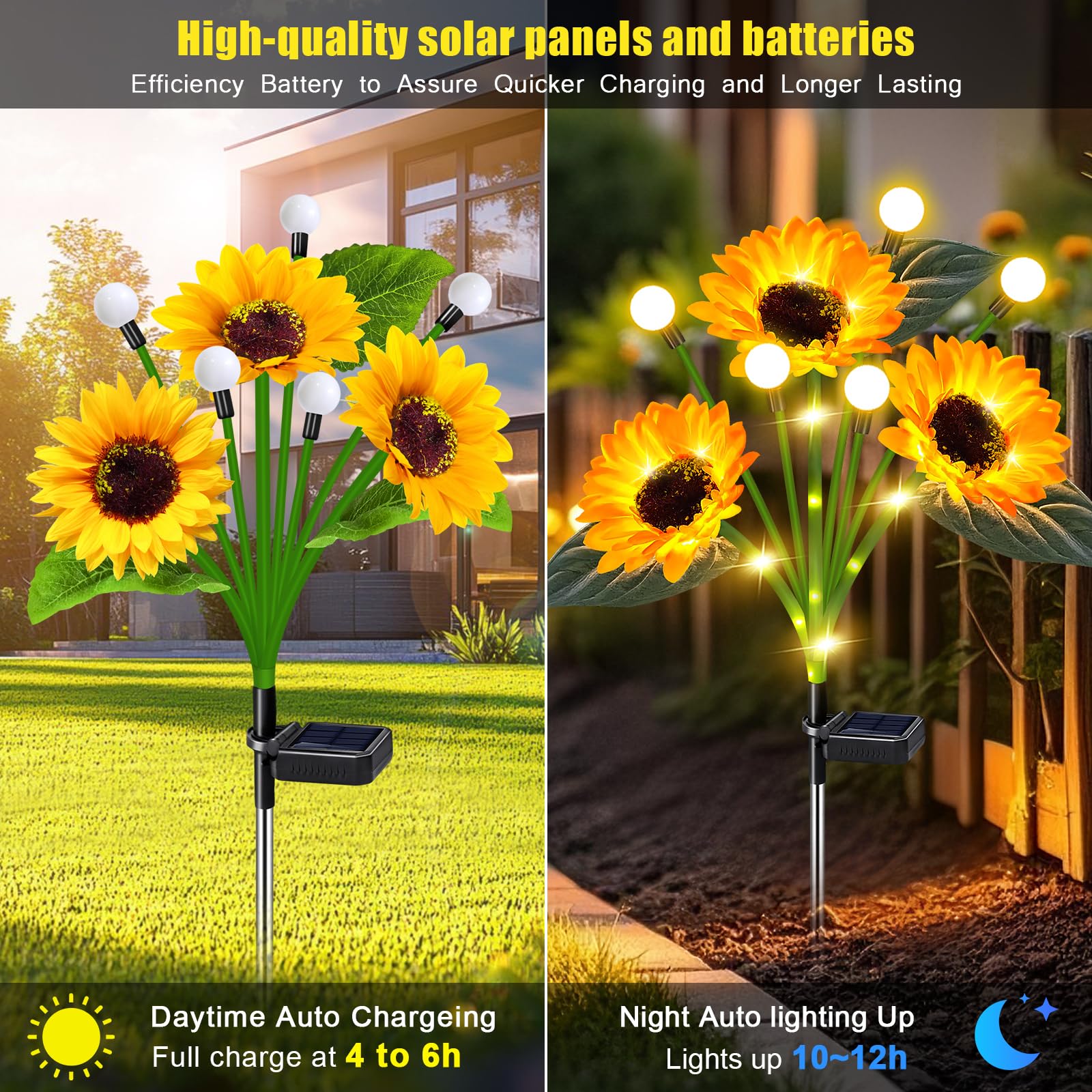 EDOF Solar Sunflower decorative light during daytime
