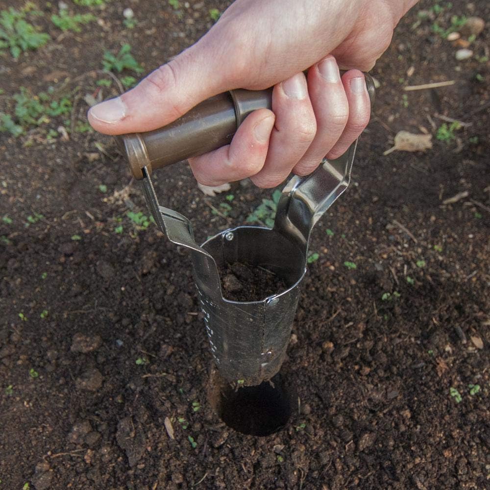 Edward Tools Bulb Planter side view with reinforced steel design