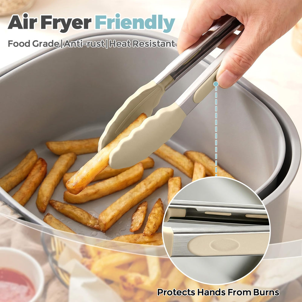 EEKEDO Mini Serving Tongs hanging on a kitchen hook