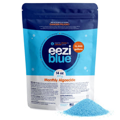 Eeziblue Pool Algaecide 399g front view packaging