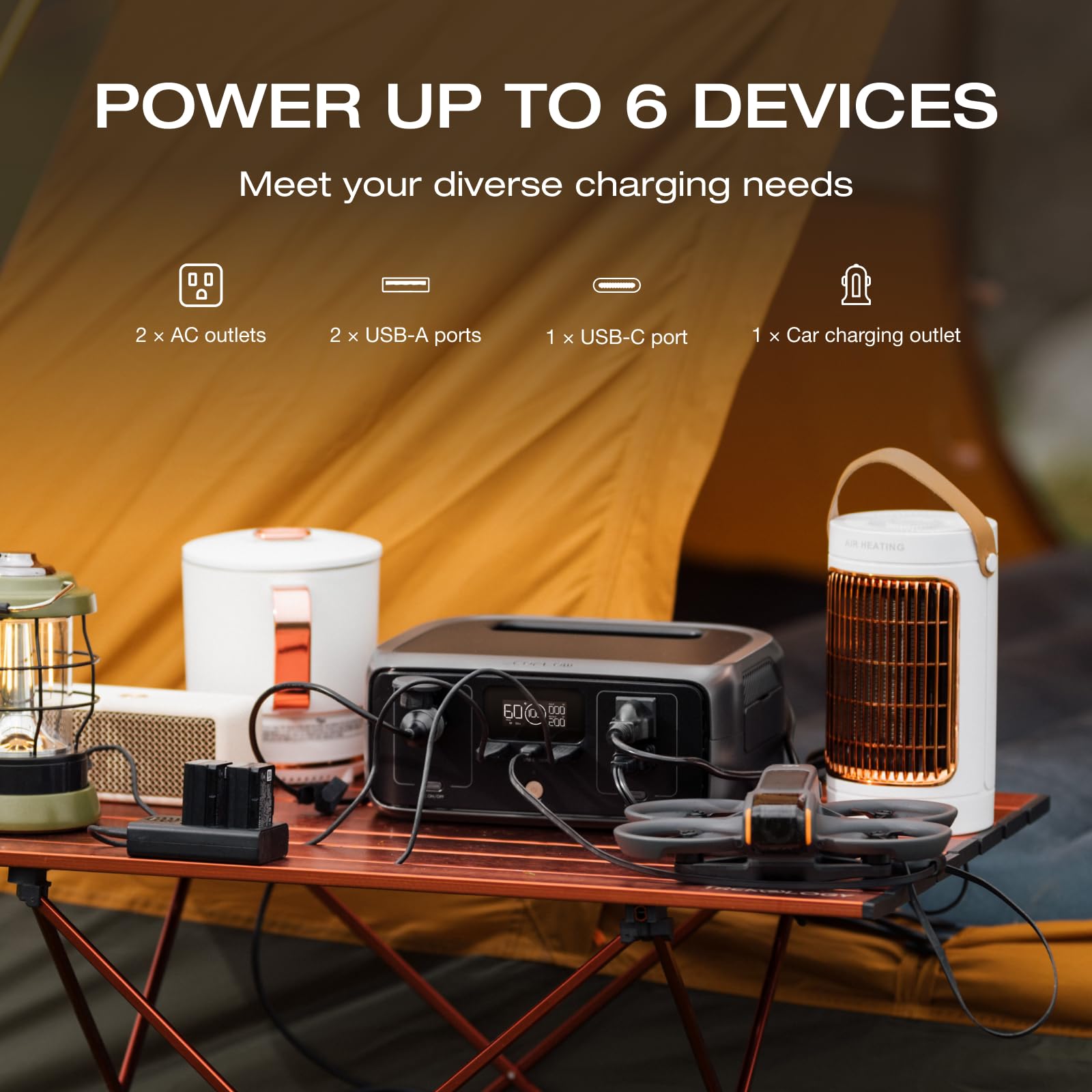 EF ECOFLOW RIVER 3 with built-in handle