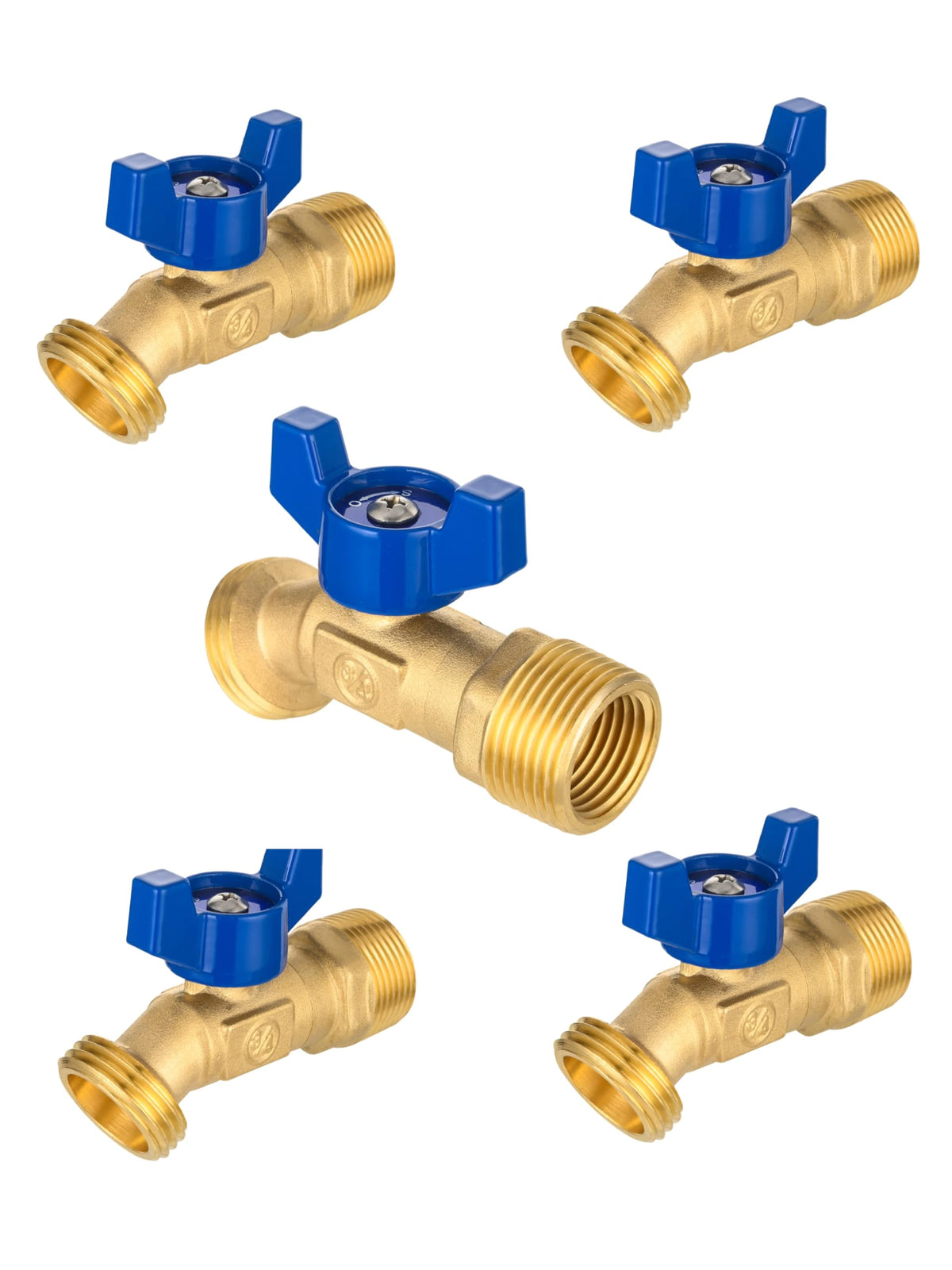 EFIELD 5 Piece Spigot Set with Brass Finish