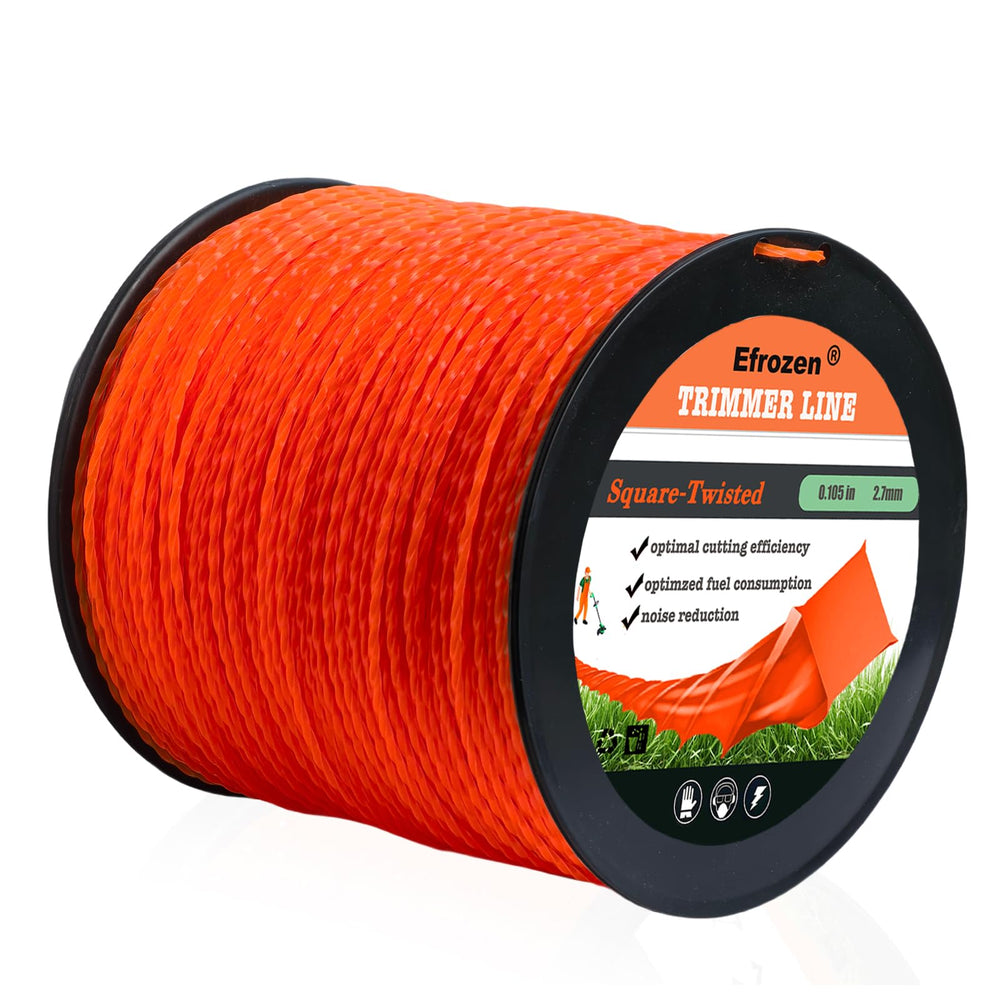 efrozen Weed Eater String 1263 ft spool front view in orange