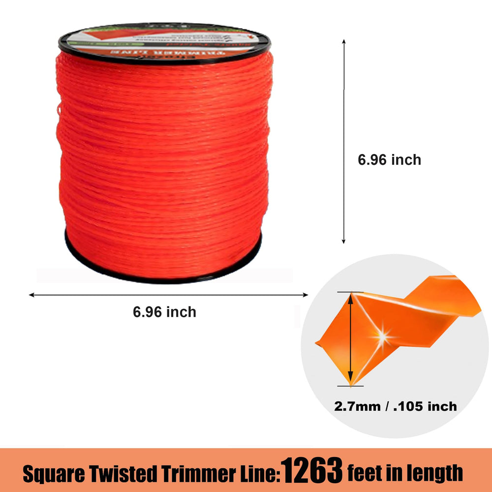 efrozen Weed Eater String spool showing twisted line design