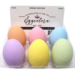 Eggcetera Ceramic Nest Eggs 6-Pack in pastel colours