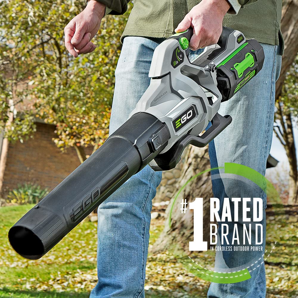 EGO Power+ LB5800 cordless leaf blower with flat nozzle attachment