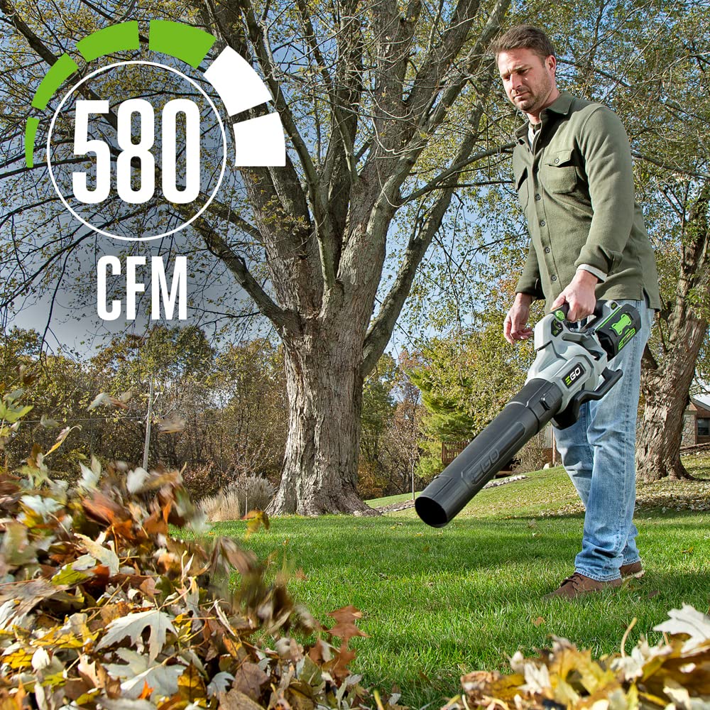 EGO Power+ LB5800 cordless leaf blower with tapered nozzle attachment
