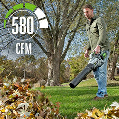 EGO Power+ LB5800 cordless leaf blower with tapered nozzle attachment