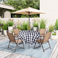 EHouseHome 70 inch tablecloth in a picnic setting
