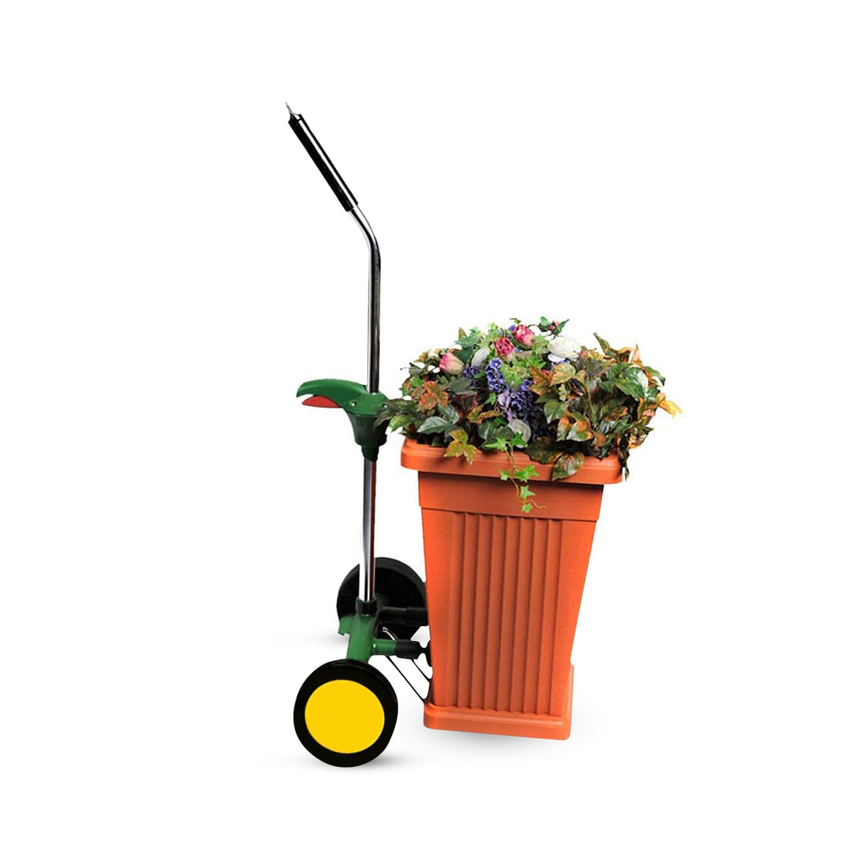 EJWOX Heavy Duty Plant Dolly Caddy front view with red finish
