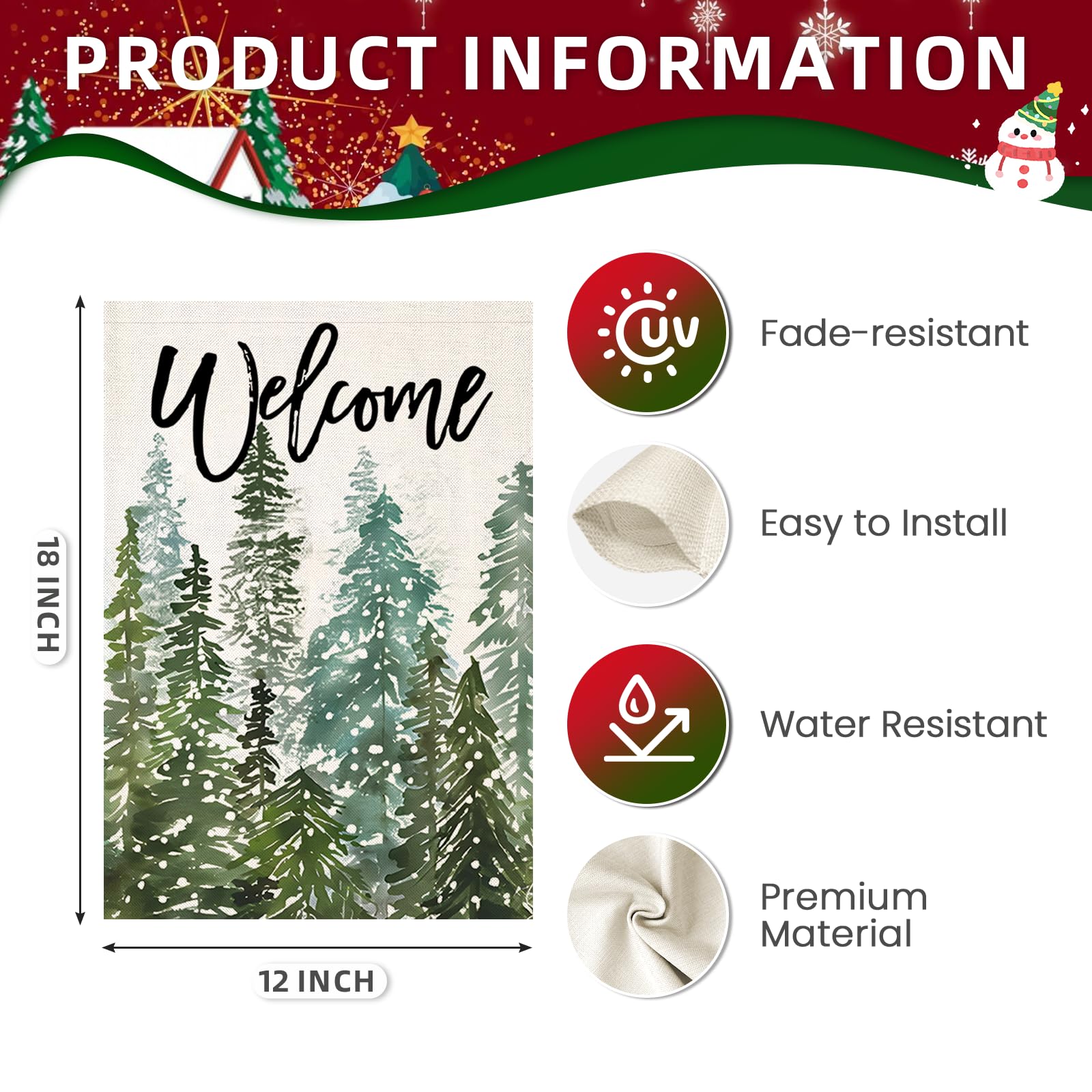 EKOREST garden flag packaging front view