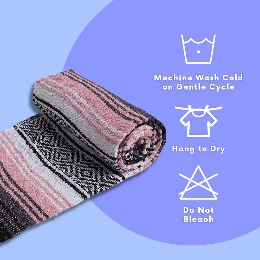 El Paso Designs Mexican Yoga Blanket displayed at a picnic