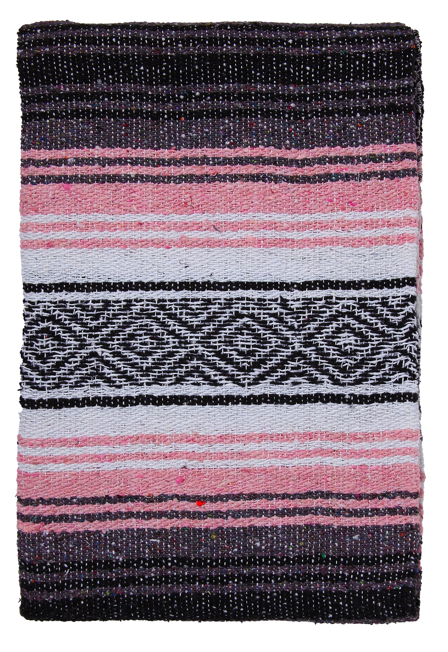 El Paso Designs Mexican Yoga Blanket in a close-up showing the weave