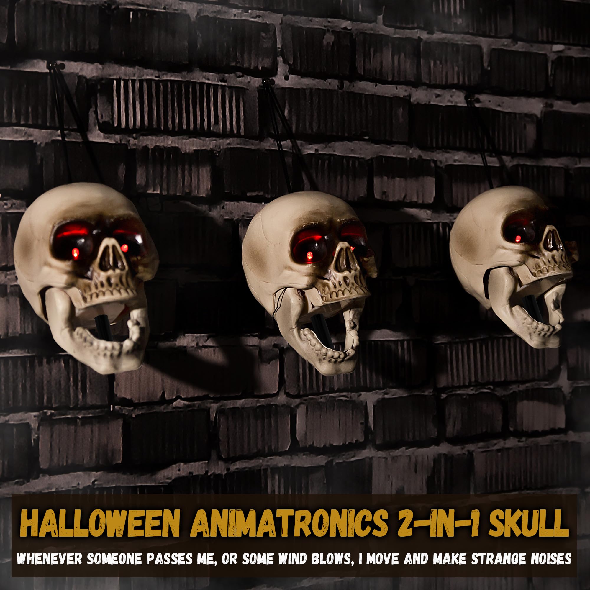 ELAMAS Halloween props packaged neatly in gift box
