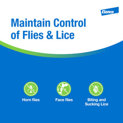 Elanco CyLence Pour-On Insecticide label close-up