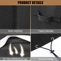 Elastic drawstrings on QuliMetal Grill Cover