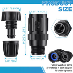 ElectricWise drip irrigation tubing adapter kit
