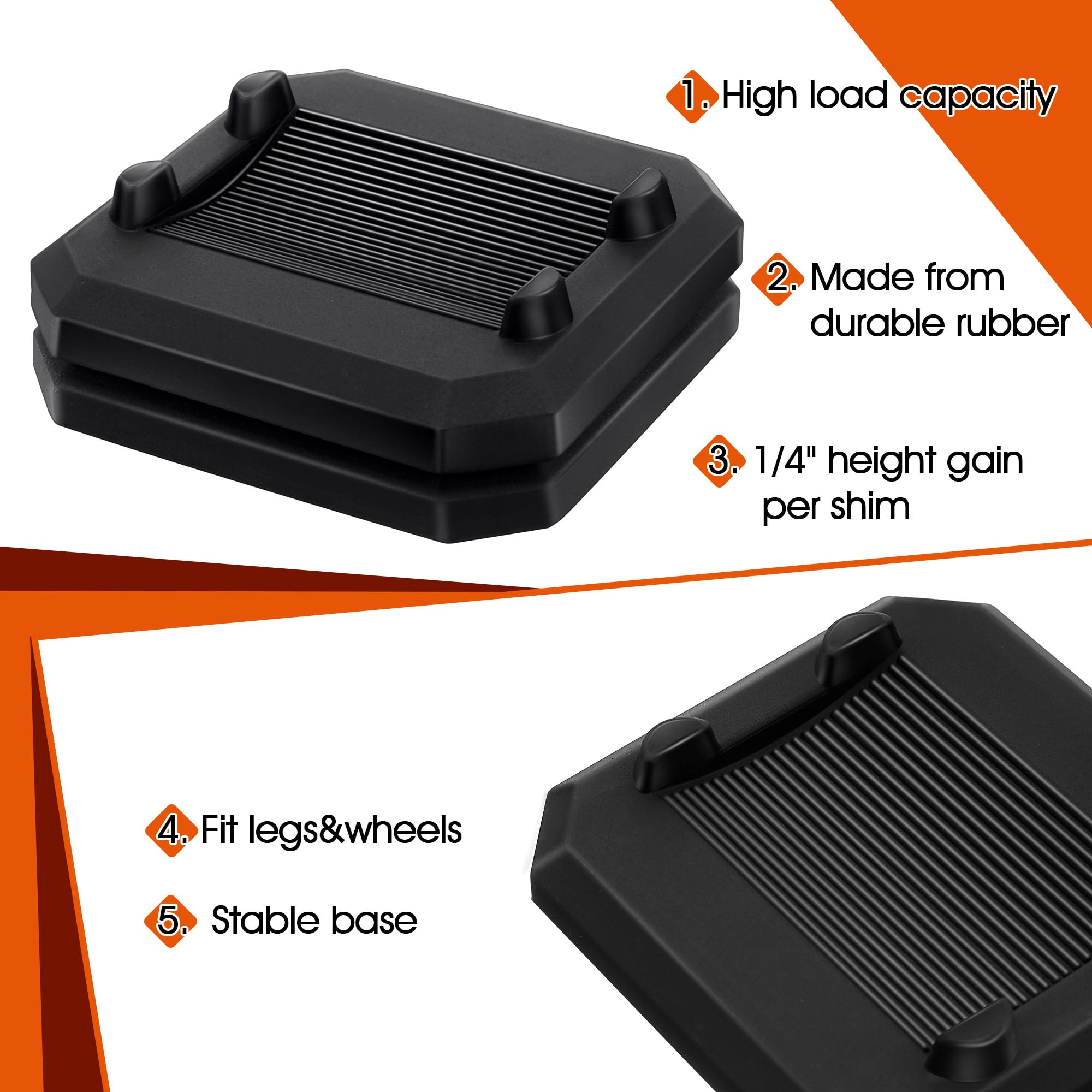 ElectricWise shims installed under a Blackstone grill
