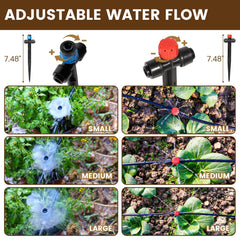 Eledom irrigation system installed in a vegetable garden