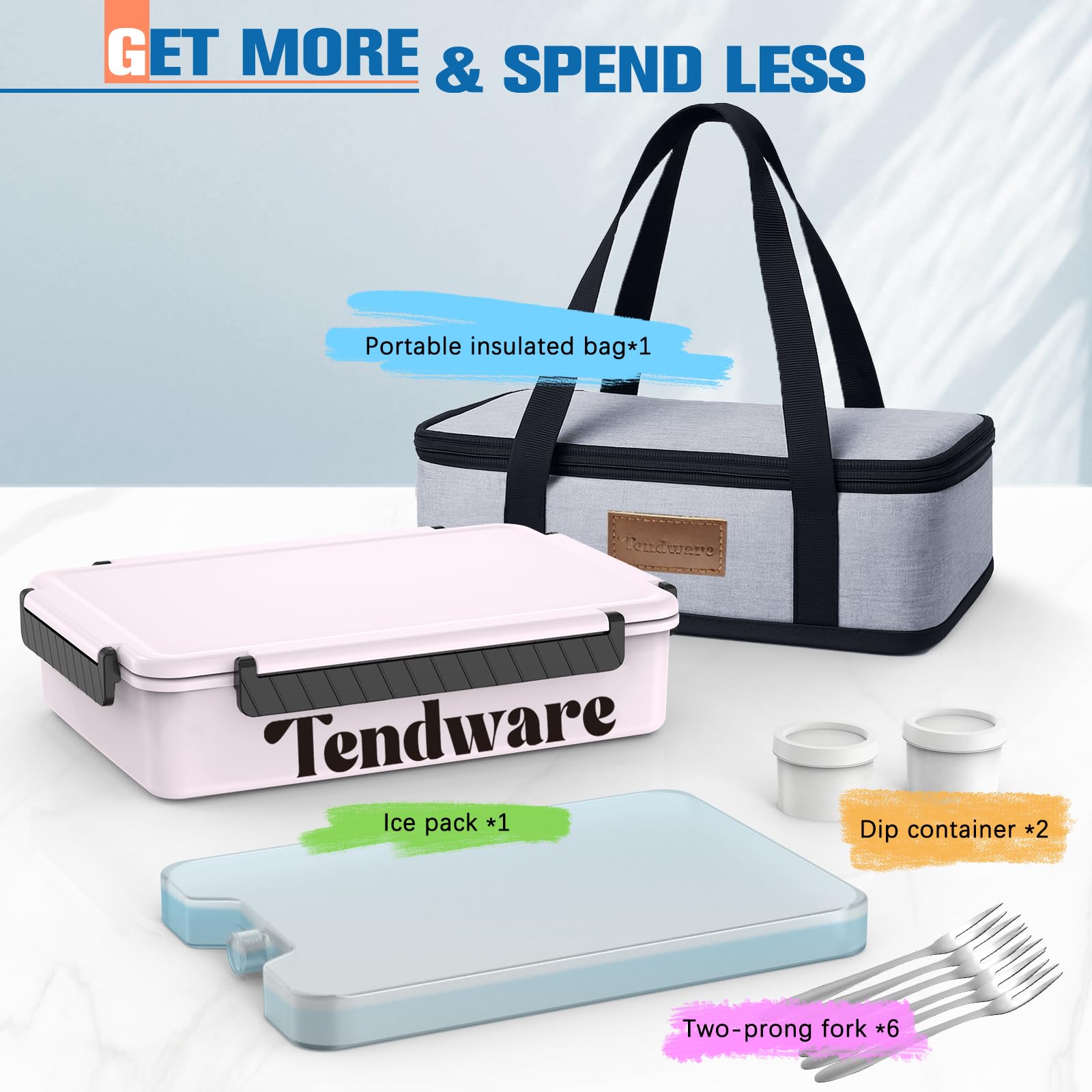 Elegant blue gift box for TENDWARE LIFE Snackle Box