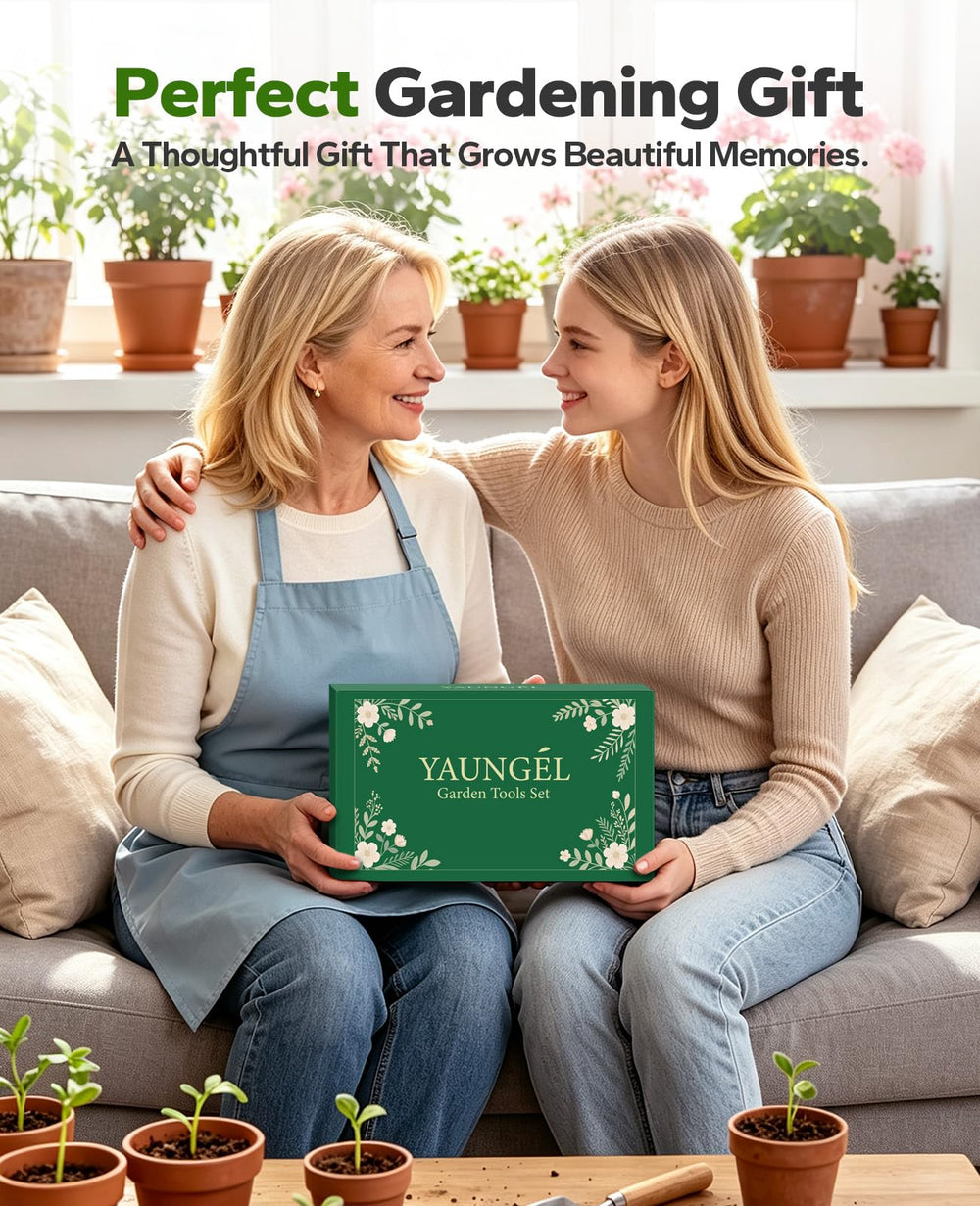 Elegant gift box packaging of YAUNGEL gardening tools set